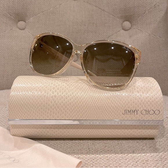 Jimmy Choo Accessories - Jimmy Choo Sunglasses with Case & Cloth